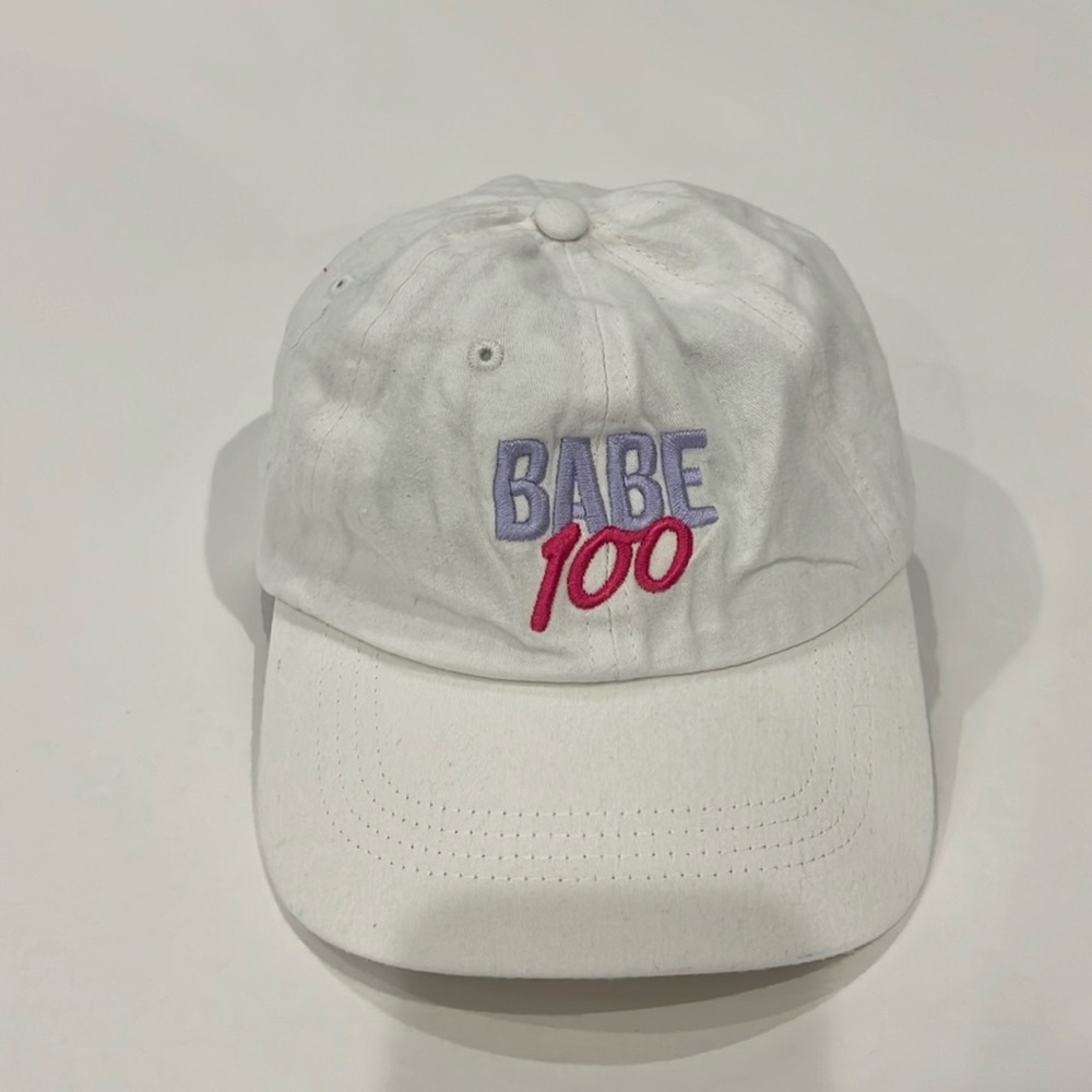 Babe Rose Baseball Cap White